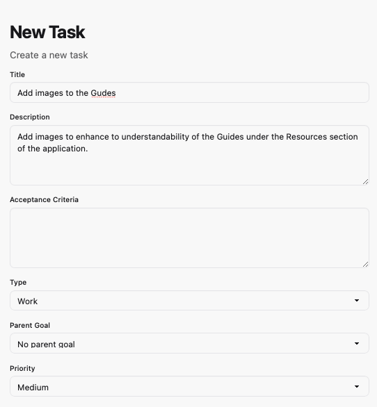 Step 2: Enter Task Details
