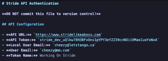 Step 3: Create .stride_auth.md.