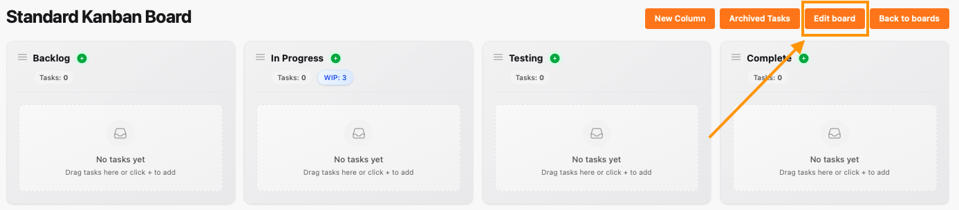 Step 1: Access Board Settings